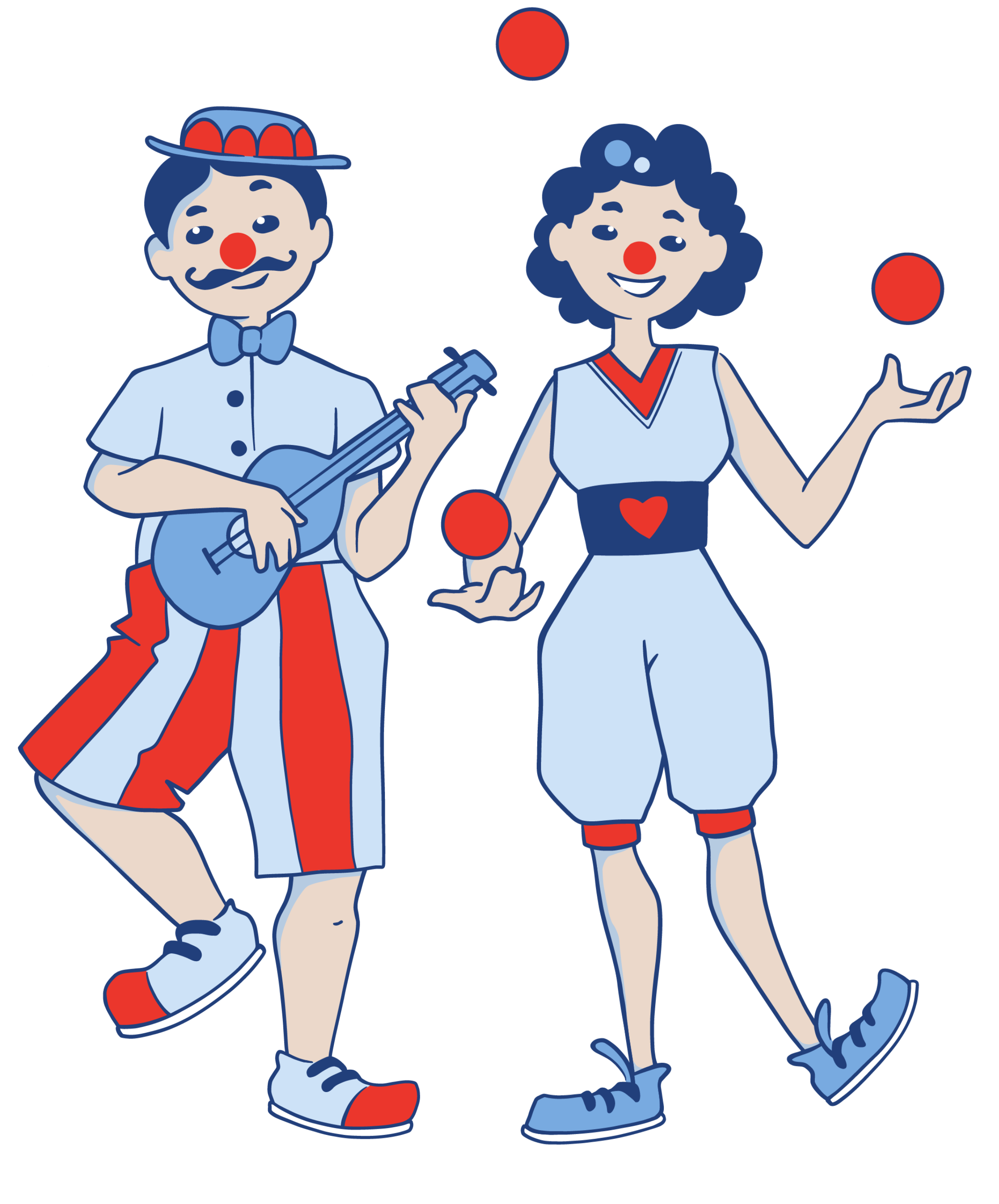 speziell ausgebildete ROTE NASEN Clowns speziell ausgebildete ROTE NASEN Clowns