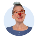 Profilbild der ROTE NASEN-Clownin Elvira.