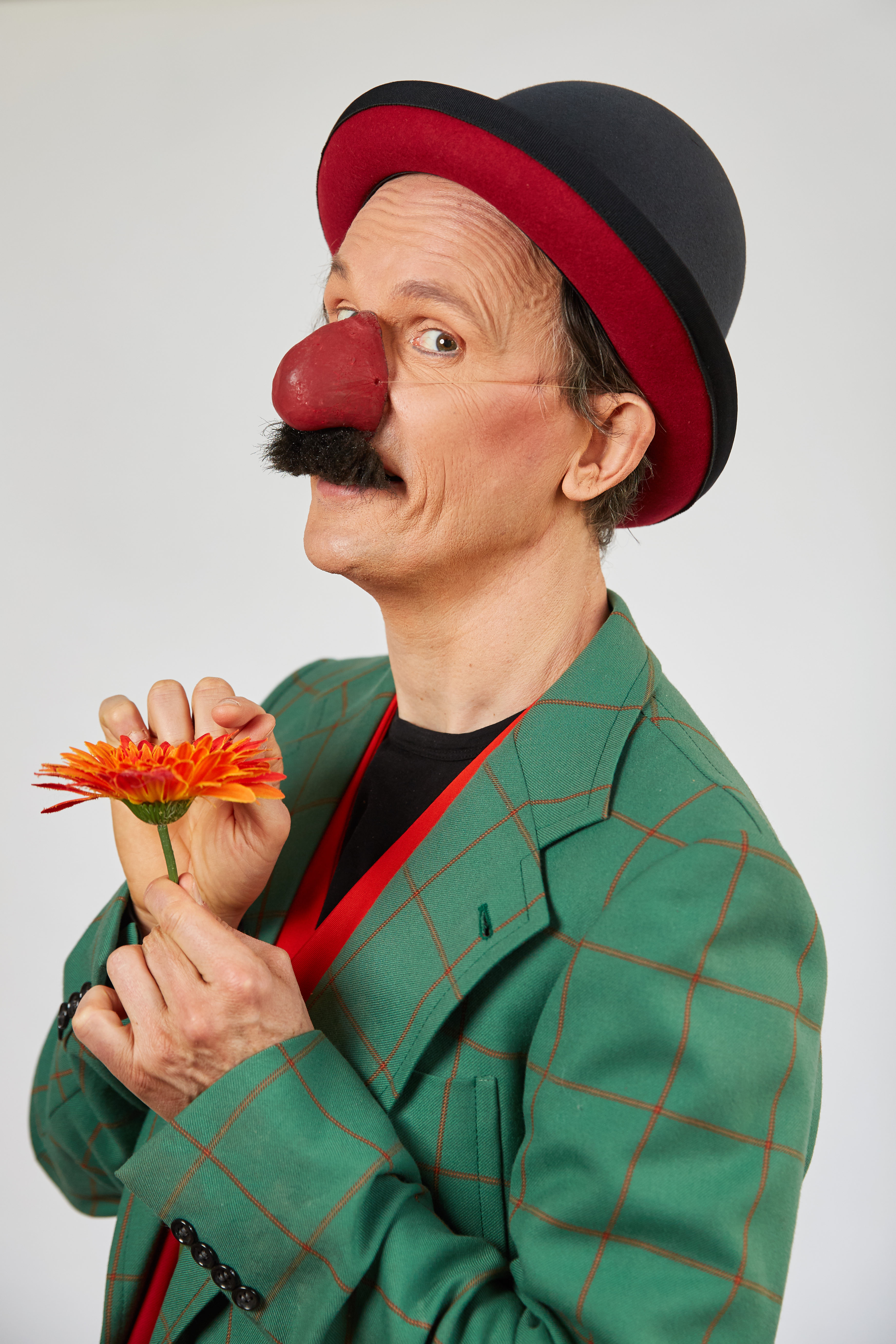 Ein Porträt von dem Clown Bartusch 
